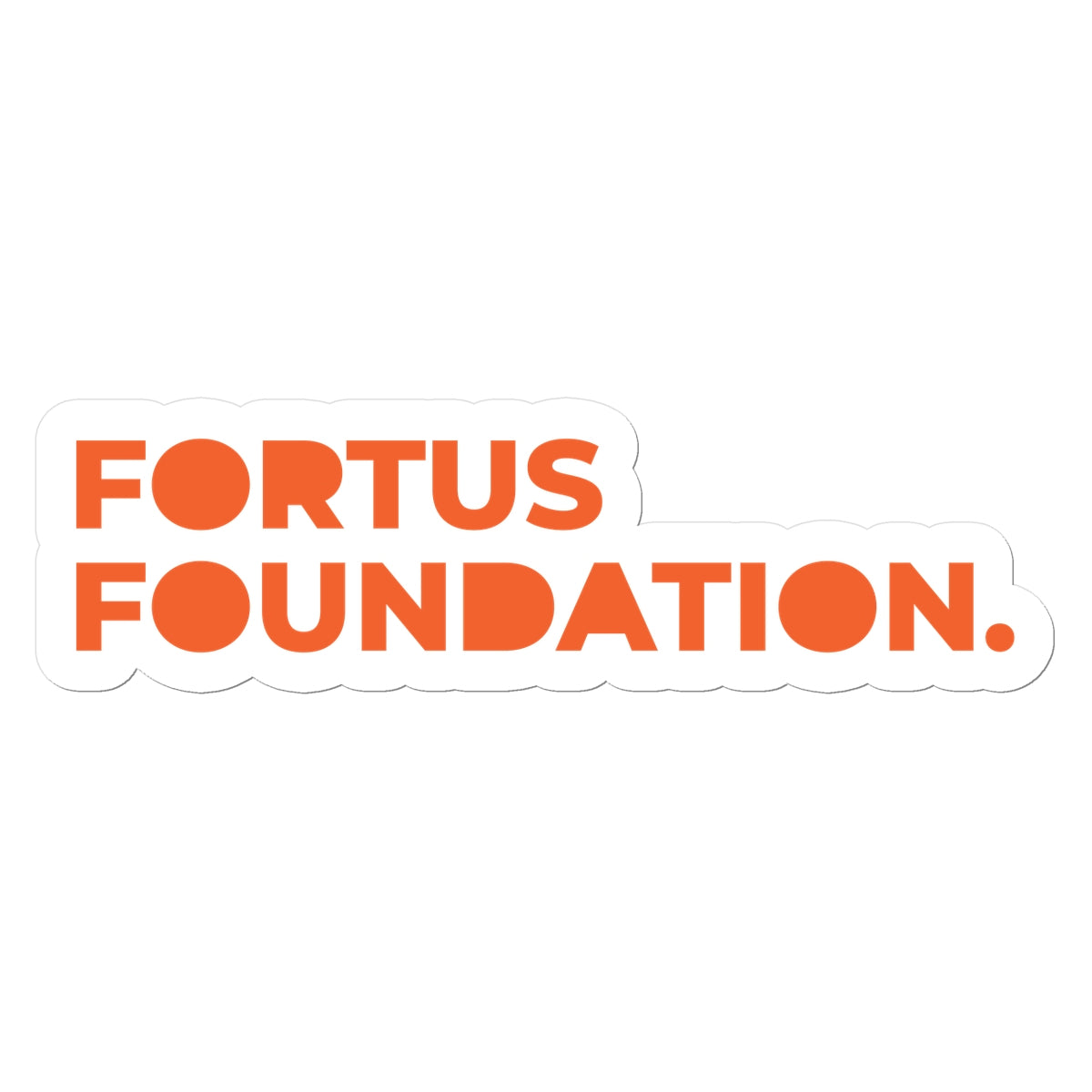 Fortus Foundation - Orange Logo Sticker