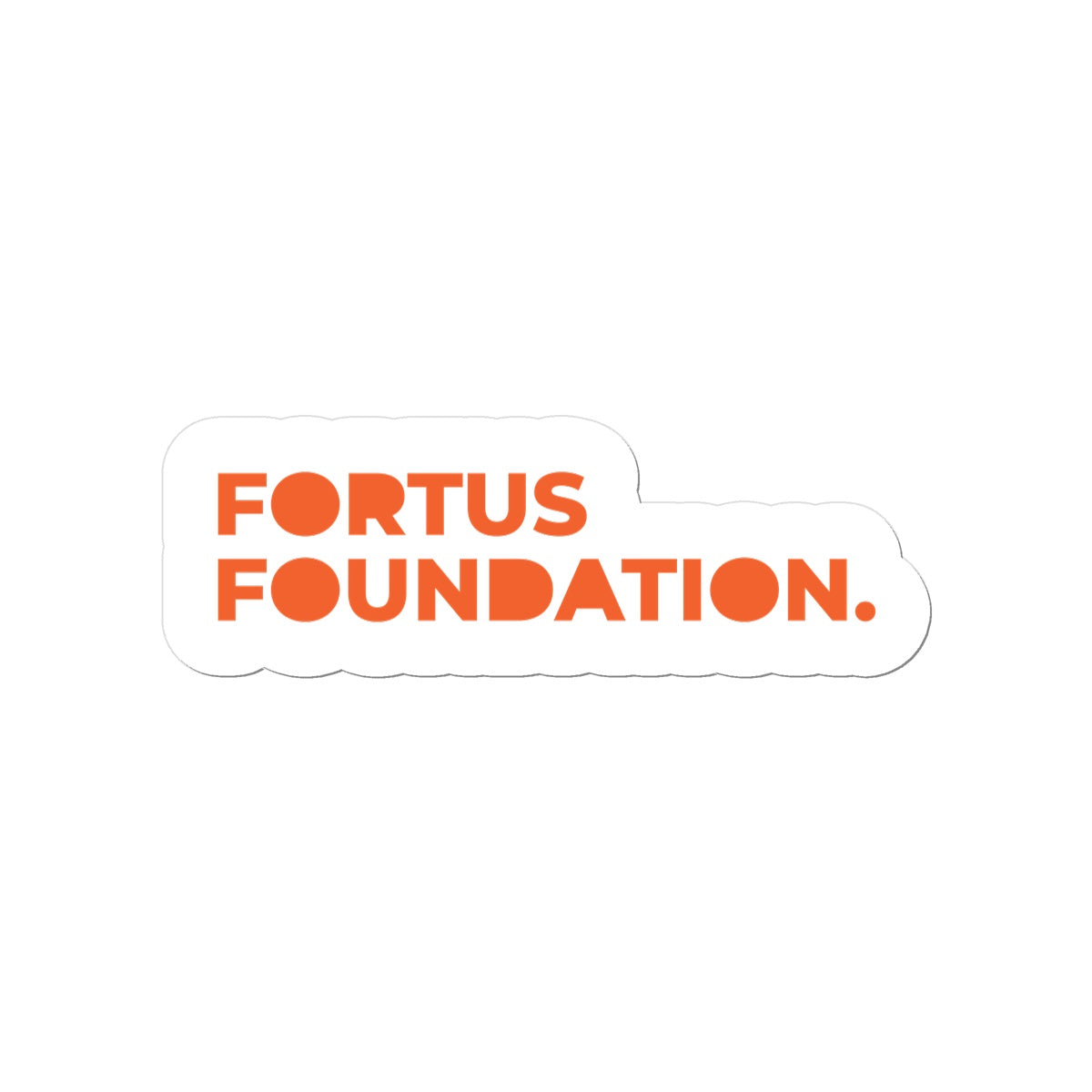 Fortus Foundation - Orange Logo Sticker